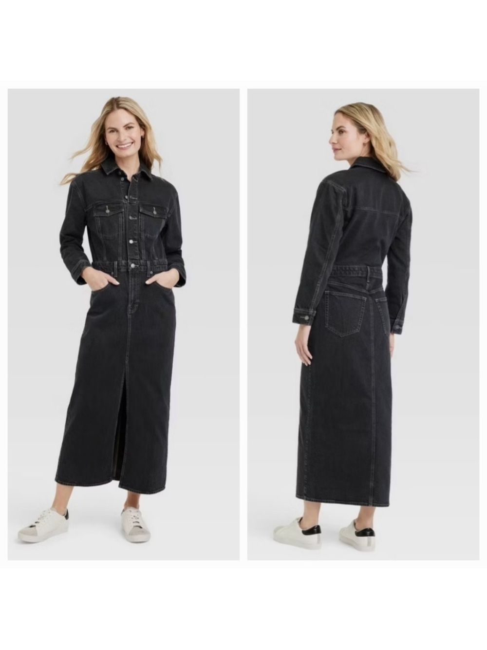 NEW - Universal Thread Denim Maxi Dress 2